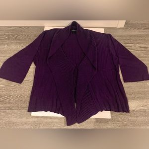 Denim & Co. Women’s 2X Dark Purple Sweater- NEW!!